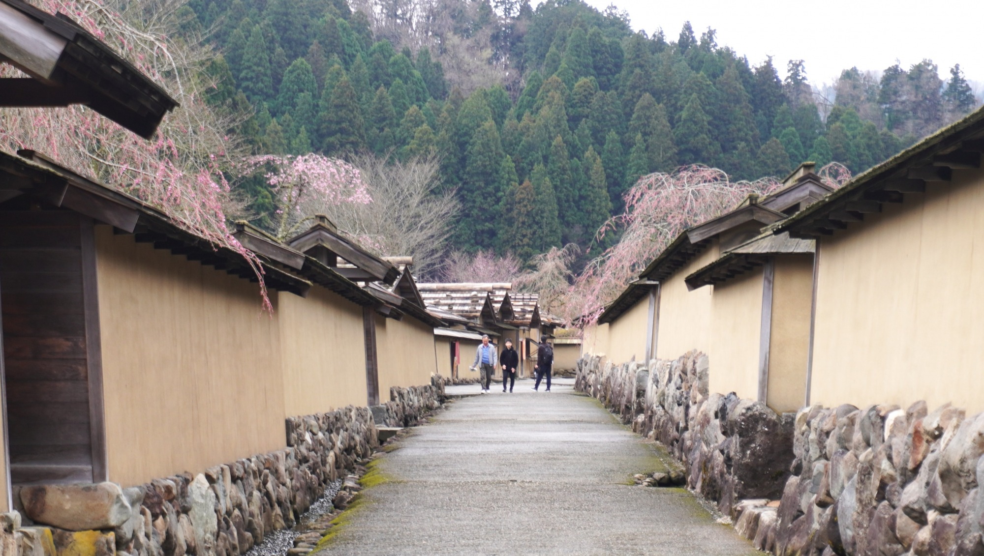 4月2日　天気：雨のち晴　復原町並内