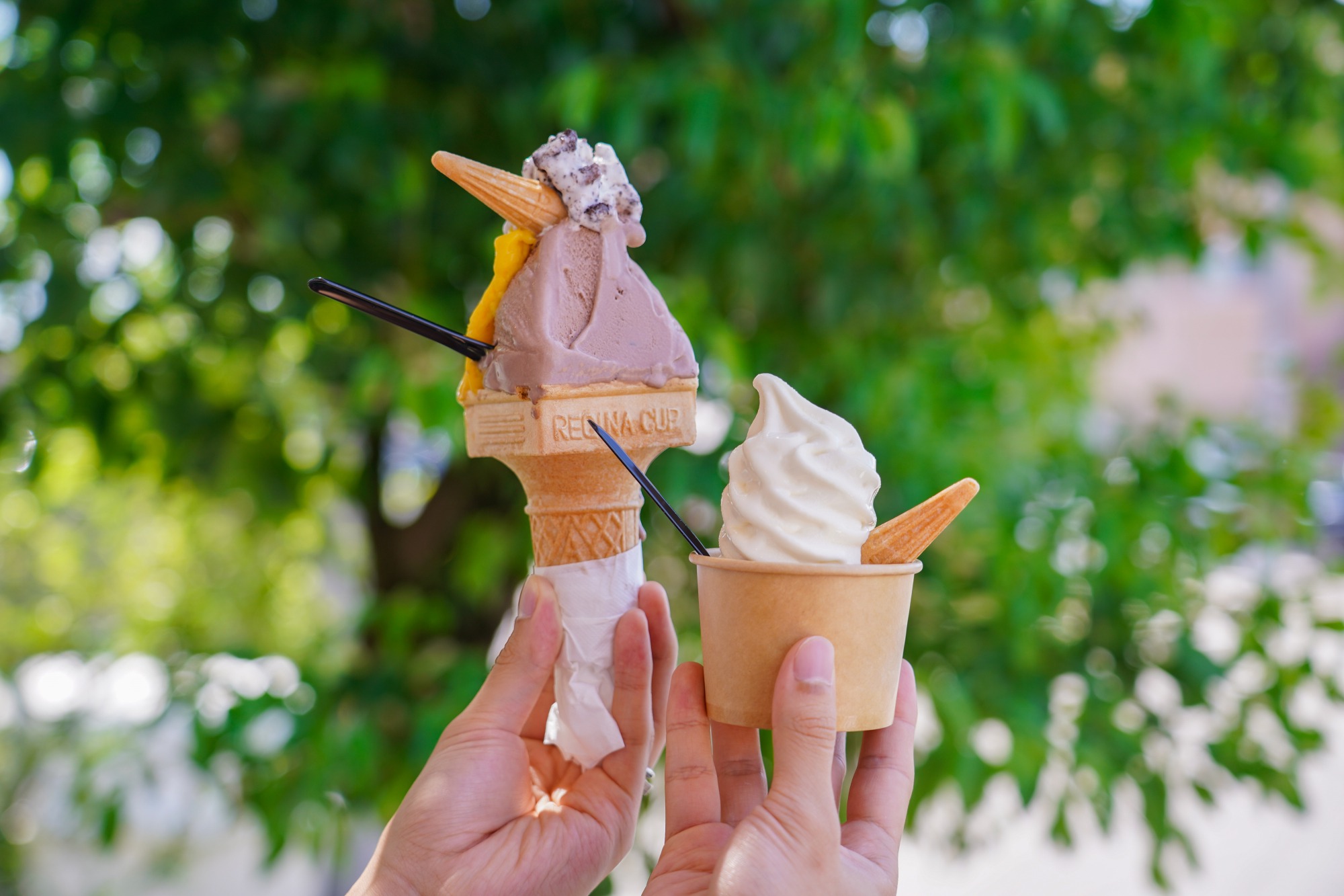 新鮮な素材で作るジェラートは絶品!ジェラートを求めて来るお客さんも少なくありません。