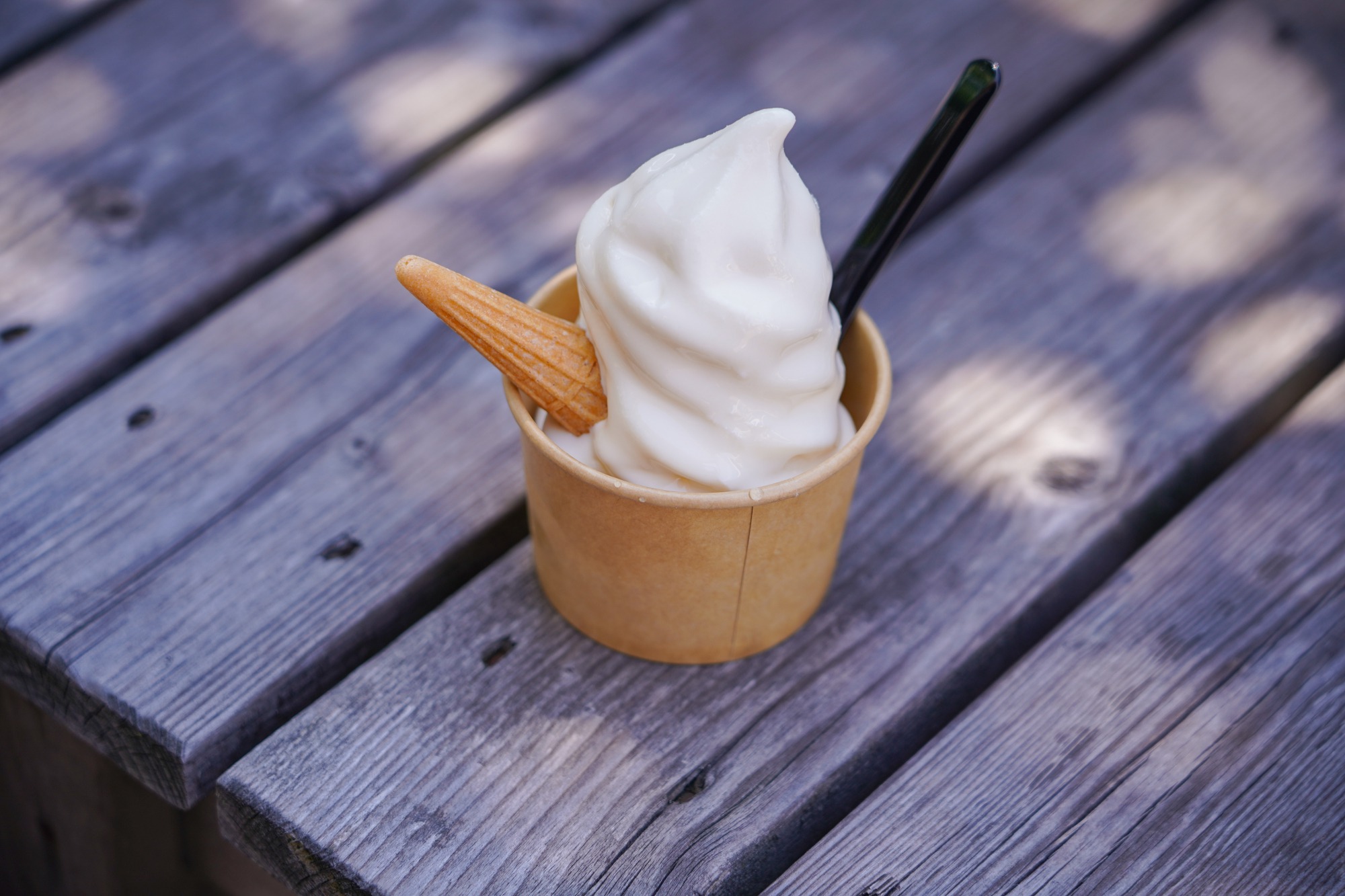 ソフトクリームも同じく人気商品。