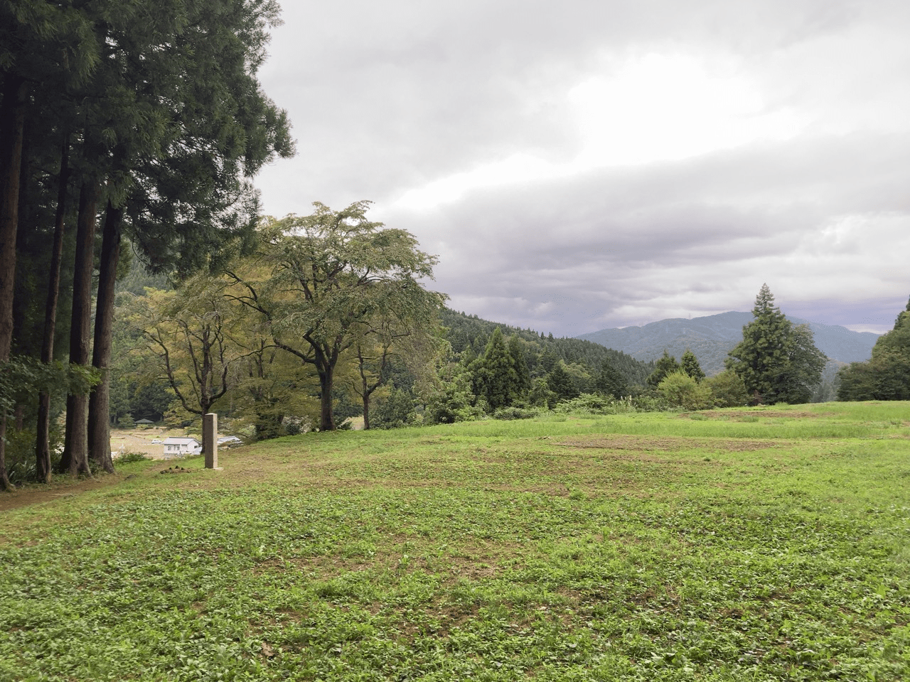 真柄十郎左衛門が観桜宴において足利義昭を前に大太刀を振るい豪傑ぶりを見せた南陽寺跡