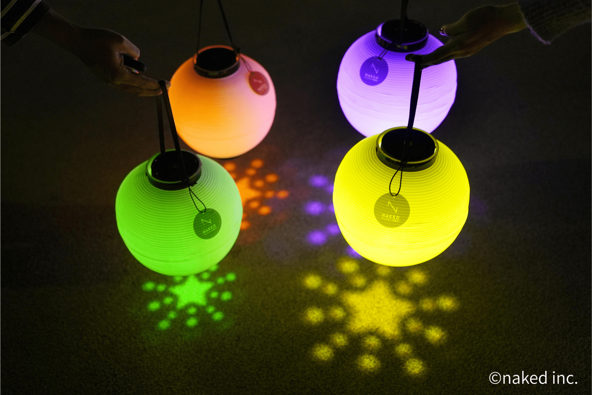 NAKEDディスタンス提灯®（星柄）