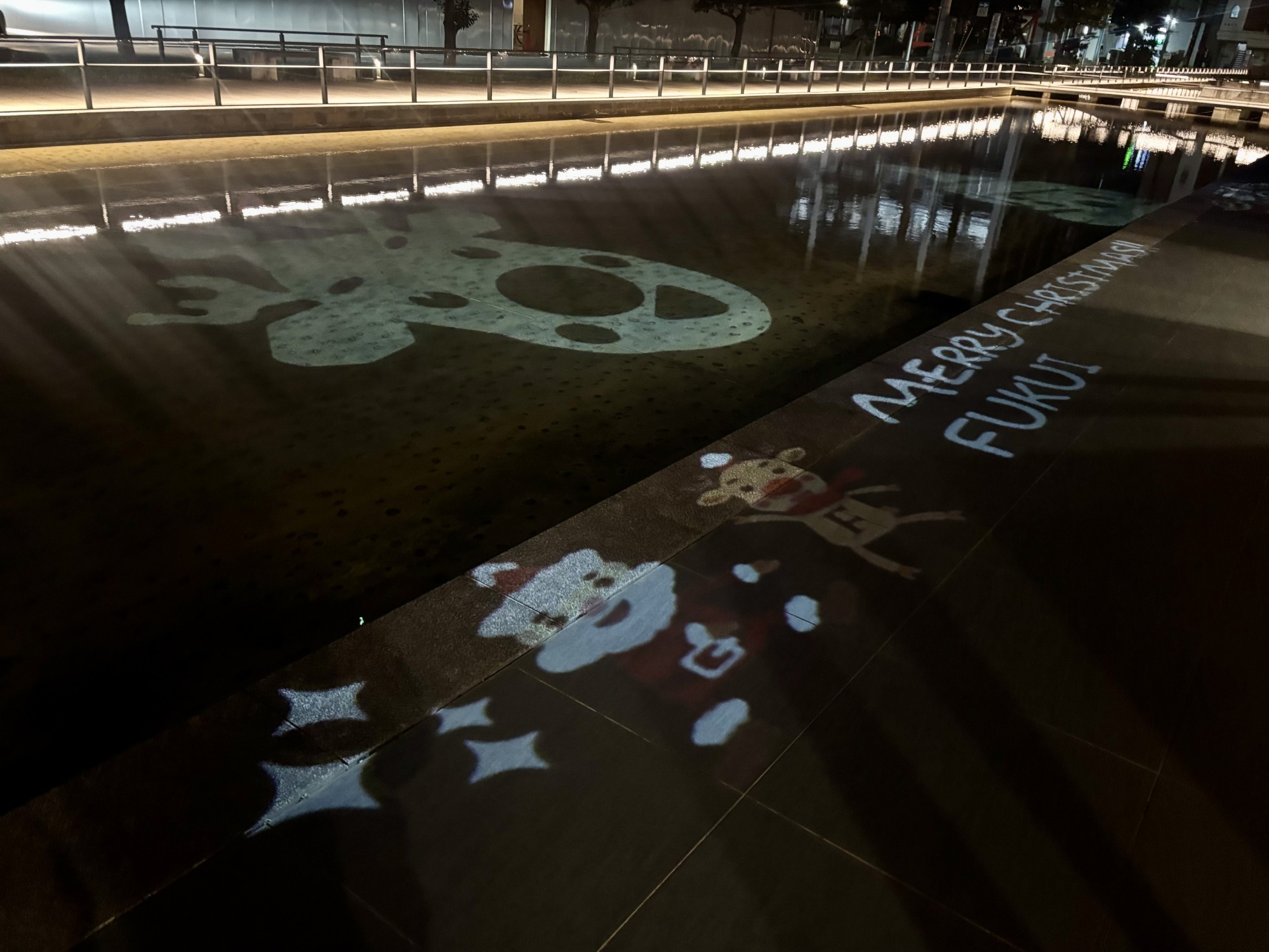 中央公園西側池プロジェクションマッピング