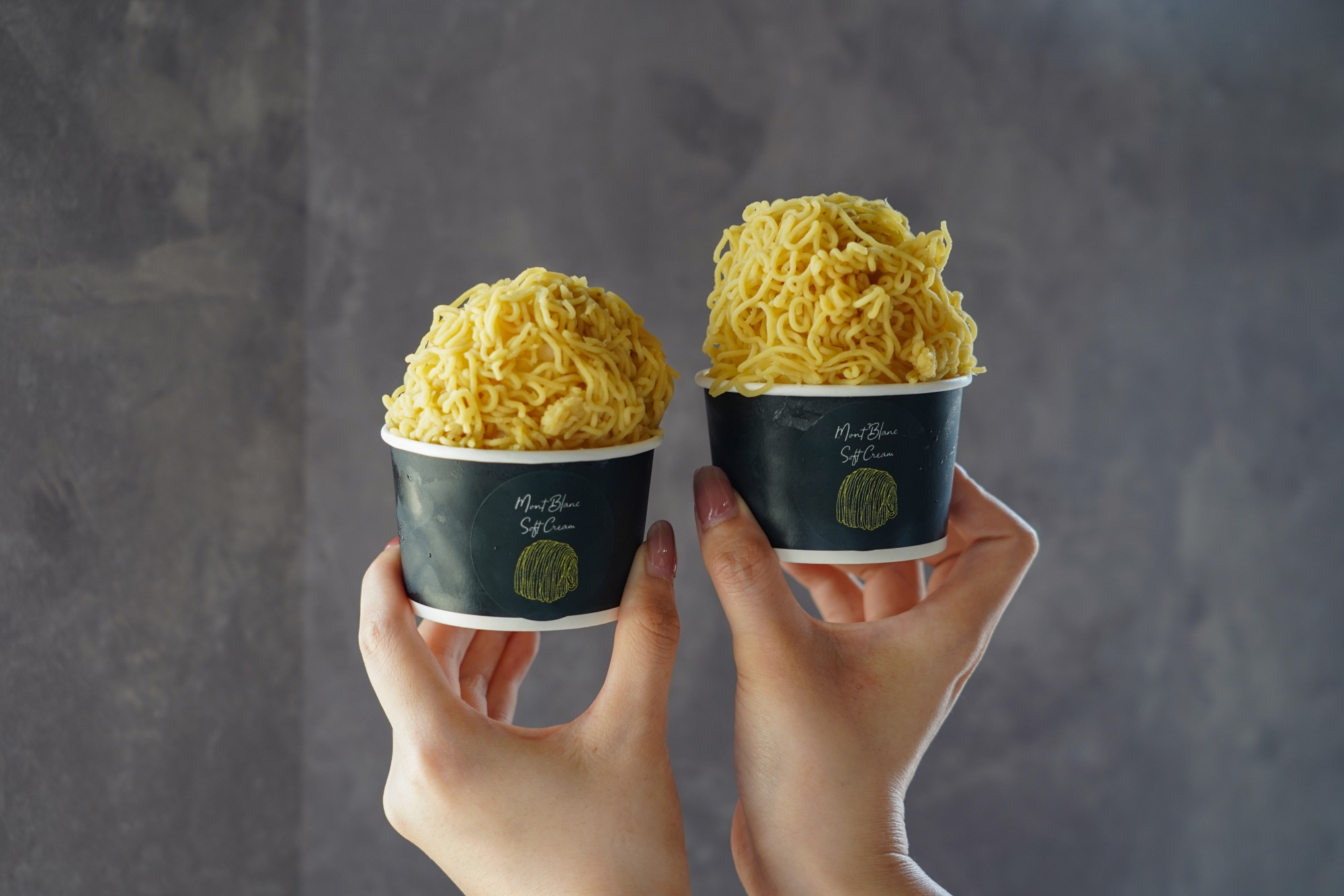 〈東尋坊正太楼〉東尋坊壺焼き芋をベースにしたモンブランソフトクリーム