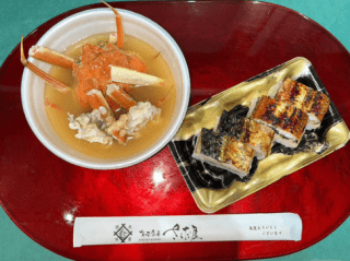 越前漁港　カニ汁・焼鯖寿司