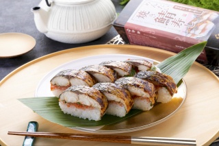 明太焼き鯖寿し