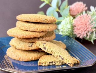 そば粉とオートミールのチョコクッキー